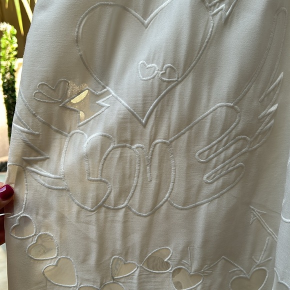 Sthela & Co White Embroidered Eyelet Lace Cut Out Short Sleeve Maxi Dress - Picture 13 of 14